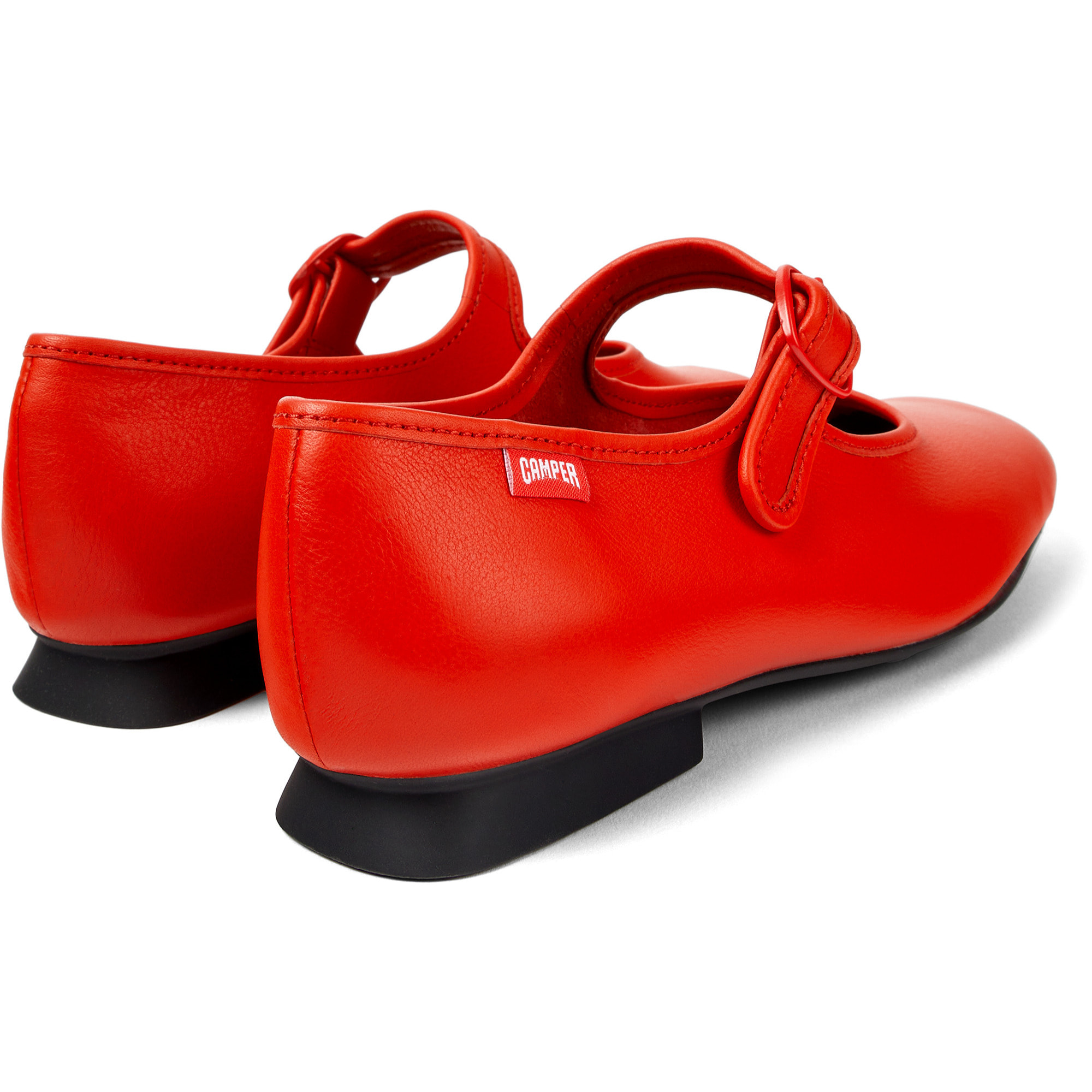 Bailarinas - CAMPER Casi Myra - Rojo - Cuero liso