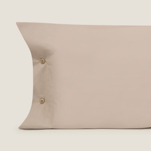 Funda de almohada algodón percal Best color marron tabaco 100% Algodón percal