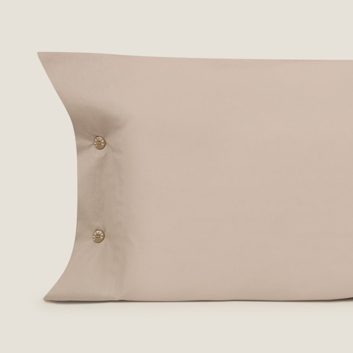 Funda de almohada algodón percal Best color marron tabaco 100% Algodón percal