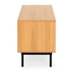 Mueble Tv Florida 3 puertas efecto Roble