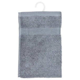 Serviette invité "Essentiel" coton gris 30x50cm