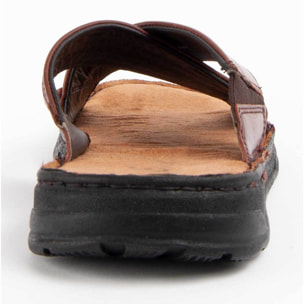 Sandalia De Piel - Marron