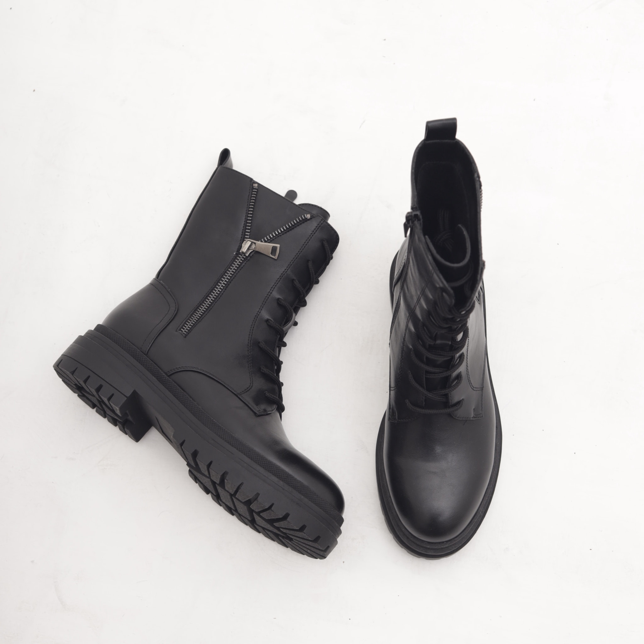 ANFIBIO CON ZIP ESTERNA NERO