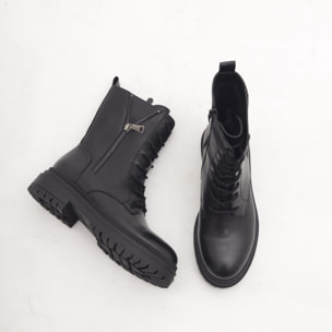 ANFIBIO CON ZIP ESTERNA NERO