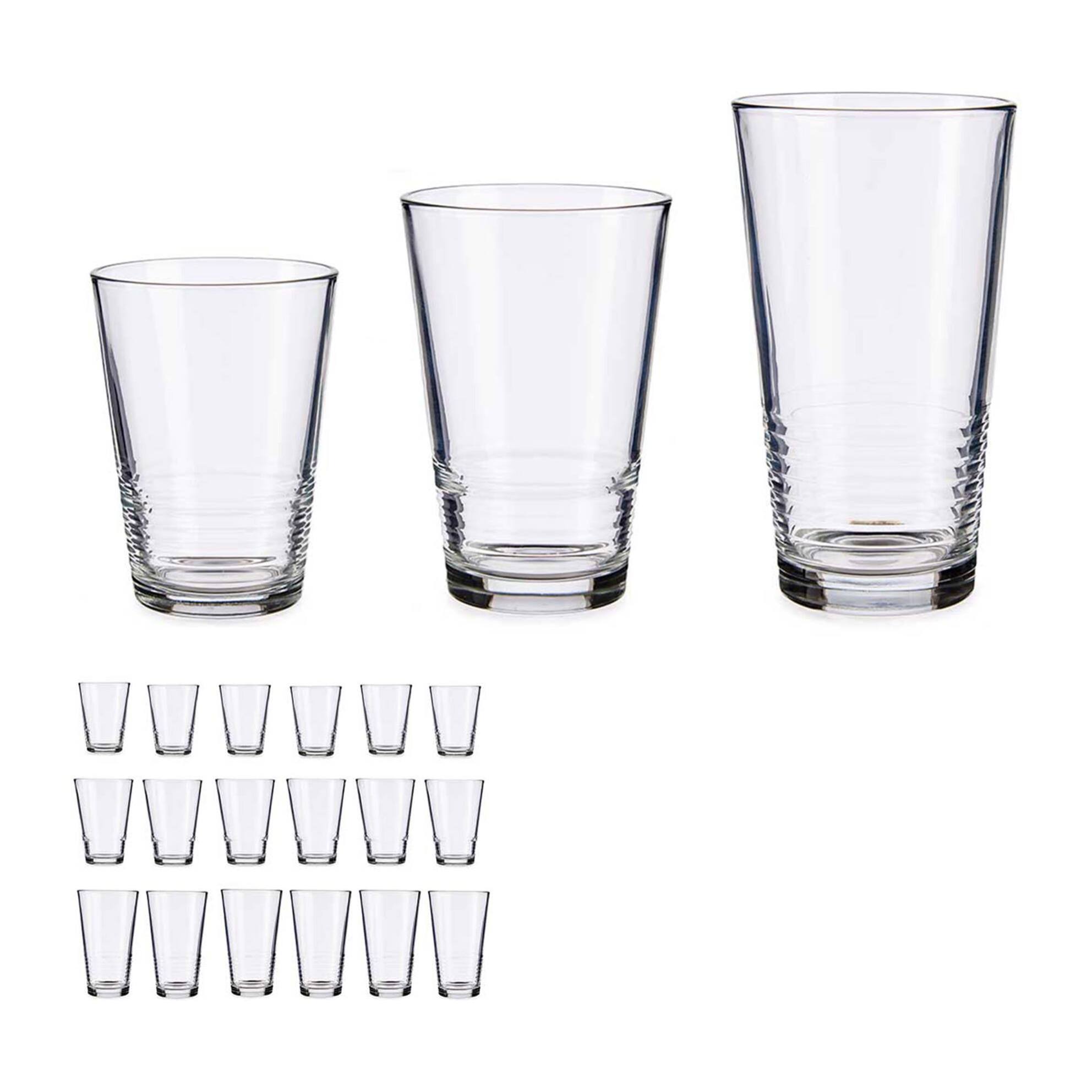 Set 18 vasos lineas colección vivalto