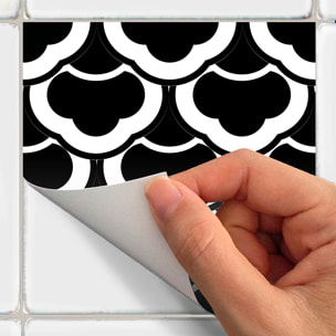 Stickers muraux - Sticker Mural Carrelage adhésif Cuisine Salle de Bain - 24 STICKERS CARRELAGES AZULEJOS NINA