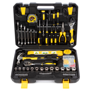 Set di strumenti domestici con valigetta di trasporto e 108 pezzi