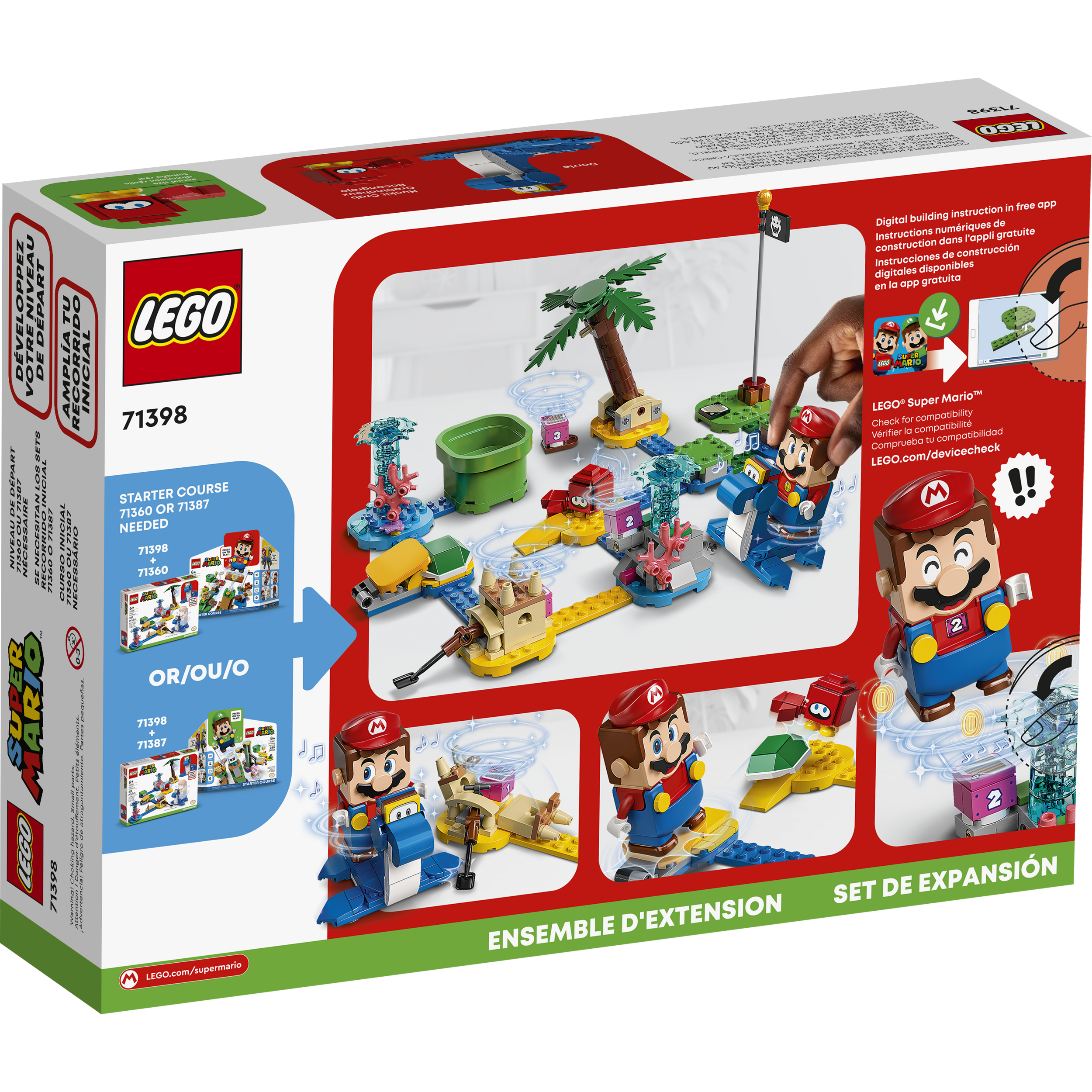 LEGO SUPER MARIO 71398 - LUNGOMARE DI DORRIE - PACK DI ESPANSIONE