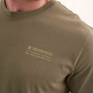 Camiseta de Algodón Orgánico con Gráfico Continental Khaki LIFESTYLE T-SHIRT JACK KHAKI