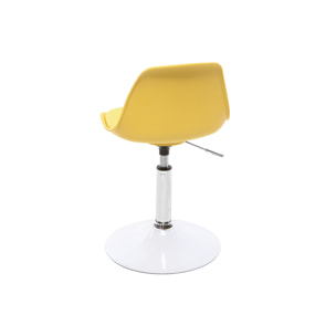 Chaise de bureau design enfant jaune STEEVY