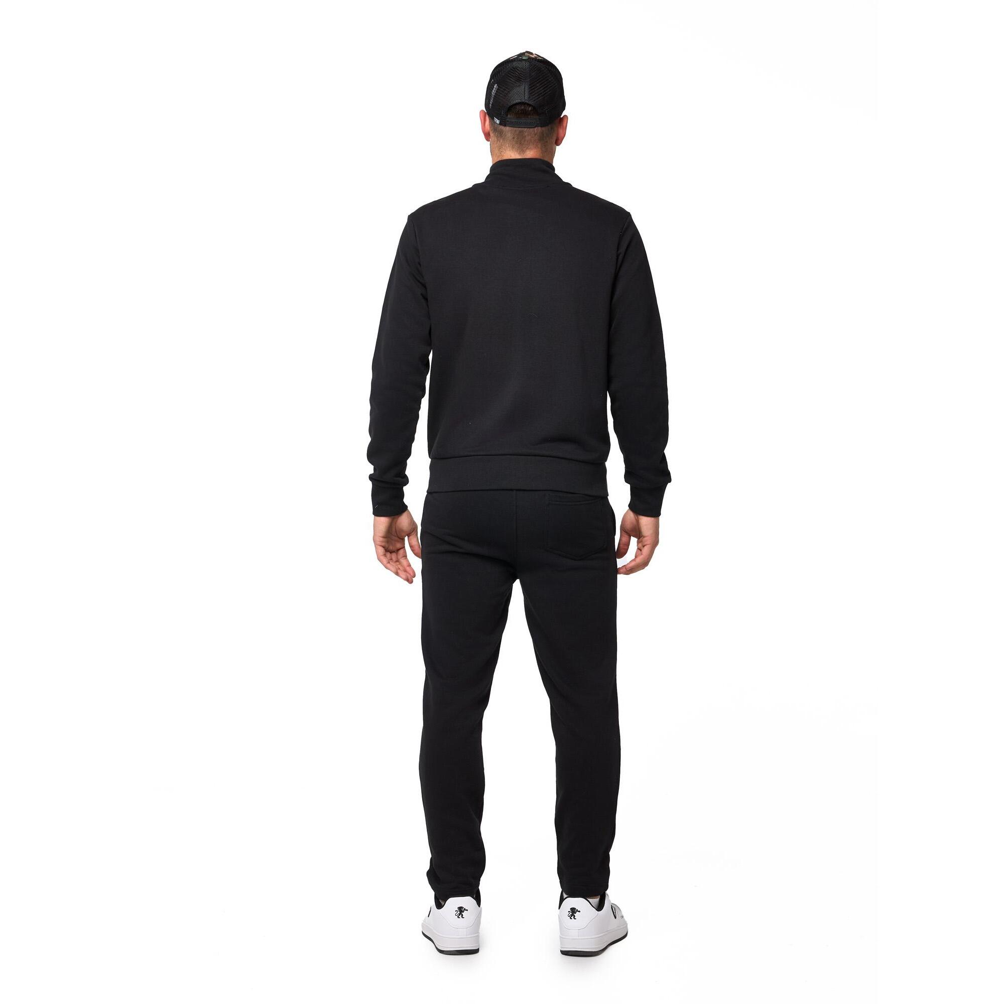 Tuta da uomo con Felpe con colletto e zip e pantalone non felpata Leone Basic