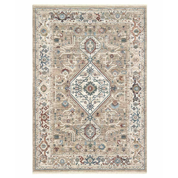 Tappeto stile Persiano classico tradizionale colore avorio beige per salotto soggiorno camera da letto