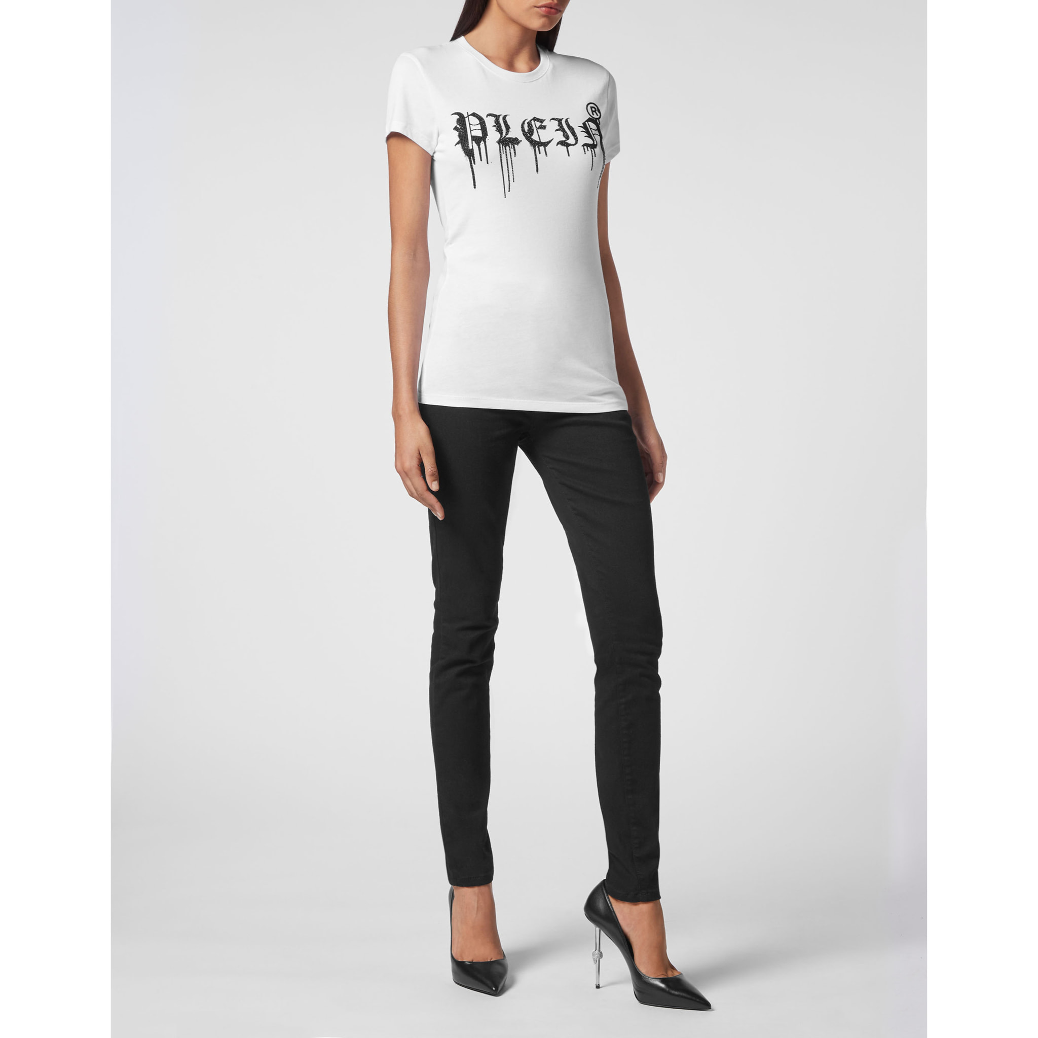 PHILIPP PLEIN T-Shirt Round Neck GOTHIC PLEIN