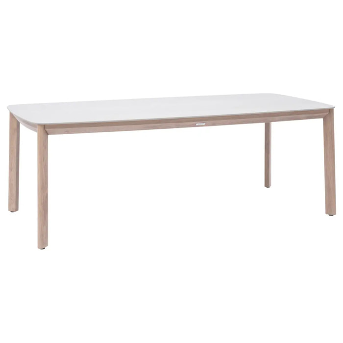 Table de jardin Nelora 8 places 100x210cm beige