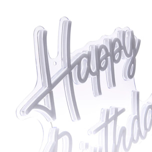 Néon LED "Happy birthday" 31x42cm