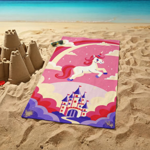 Serviette de plage microfibre enfant - Fairy - 70x140cm - 220g/m²