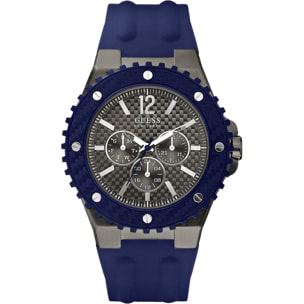 Reloj Guess W11619G2 Hombre Analogico Cuarzo con Correa de Caucho