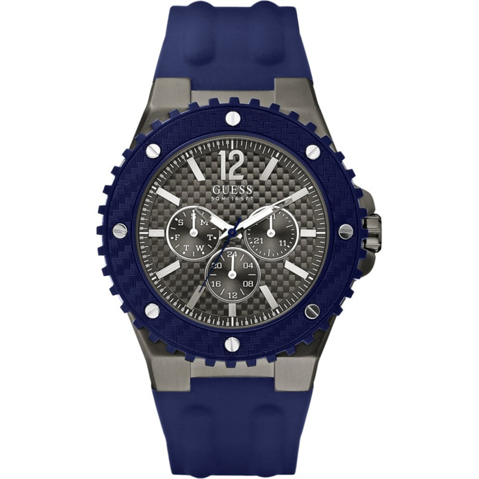 Reloj Guess W11619G2 Hombre Analogico Cuarzo con Correa de Caucho