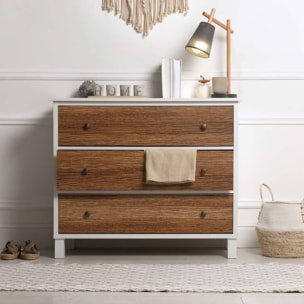 Rouleau revêtement adhésif vinyle au mètre - Sticker lavable Cuisine Meuble Armoire Porte - BOIS CHOCOLAT