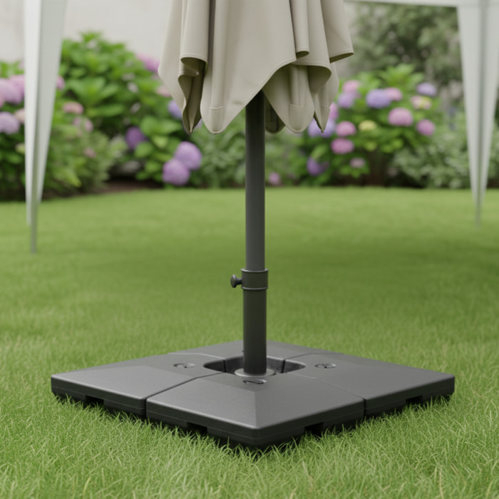 Lot de 4 dalles carrées CROZON