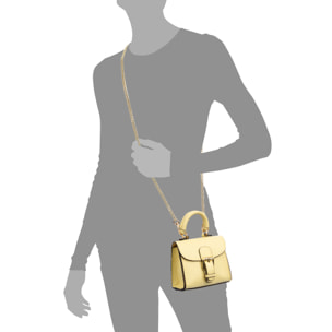 Annicco mini bolso de mano y bandolera mujer. Piel auténtica acabado Dollaro.