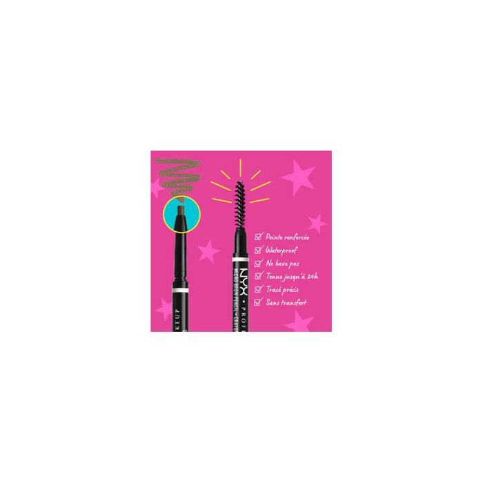 NYX Professional Makeup Micro Brow Pencil Crayon sourcils Grey