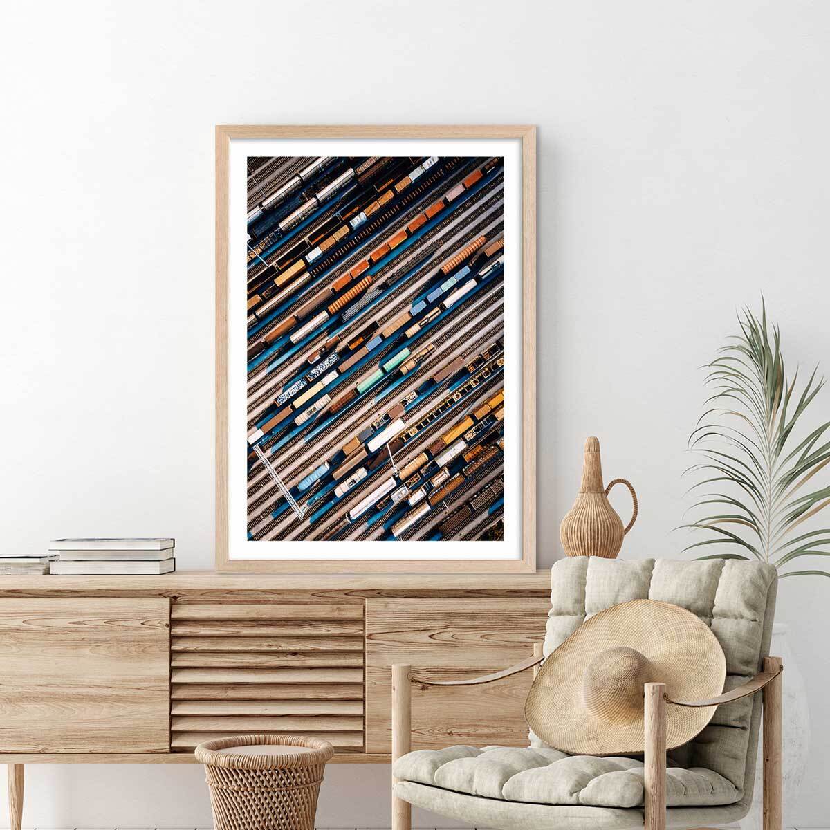 Affiche photo frêt et compilations Affiche + cadre en bois - Chêne