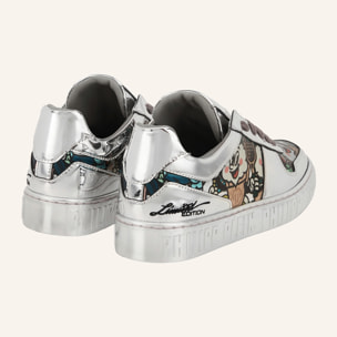 PHILIPP PLEIN Mirror Leather Sneakers 3D Ice Cream