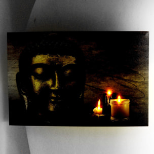 Quadro con led Buddha cm60x2,3x40