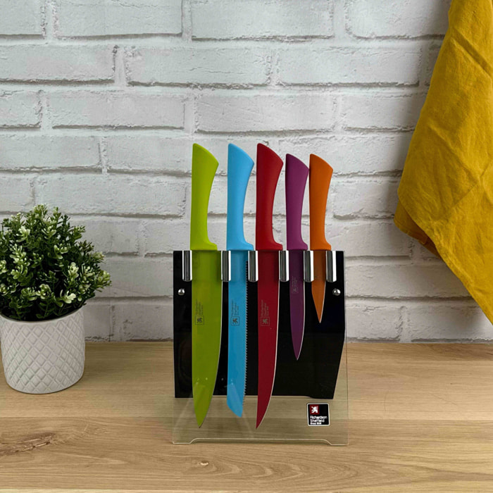 Love Colours - Bloque de 5 cuchillos