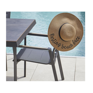 Ensemble table et chaises de jardin  - CARMEL ROND