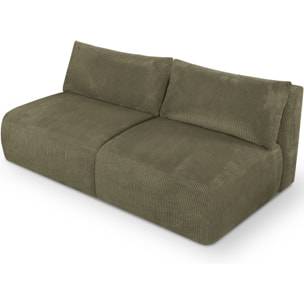 Canapé convertible 3 places en velours côtelé - JASPER