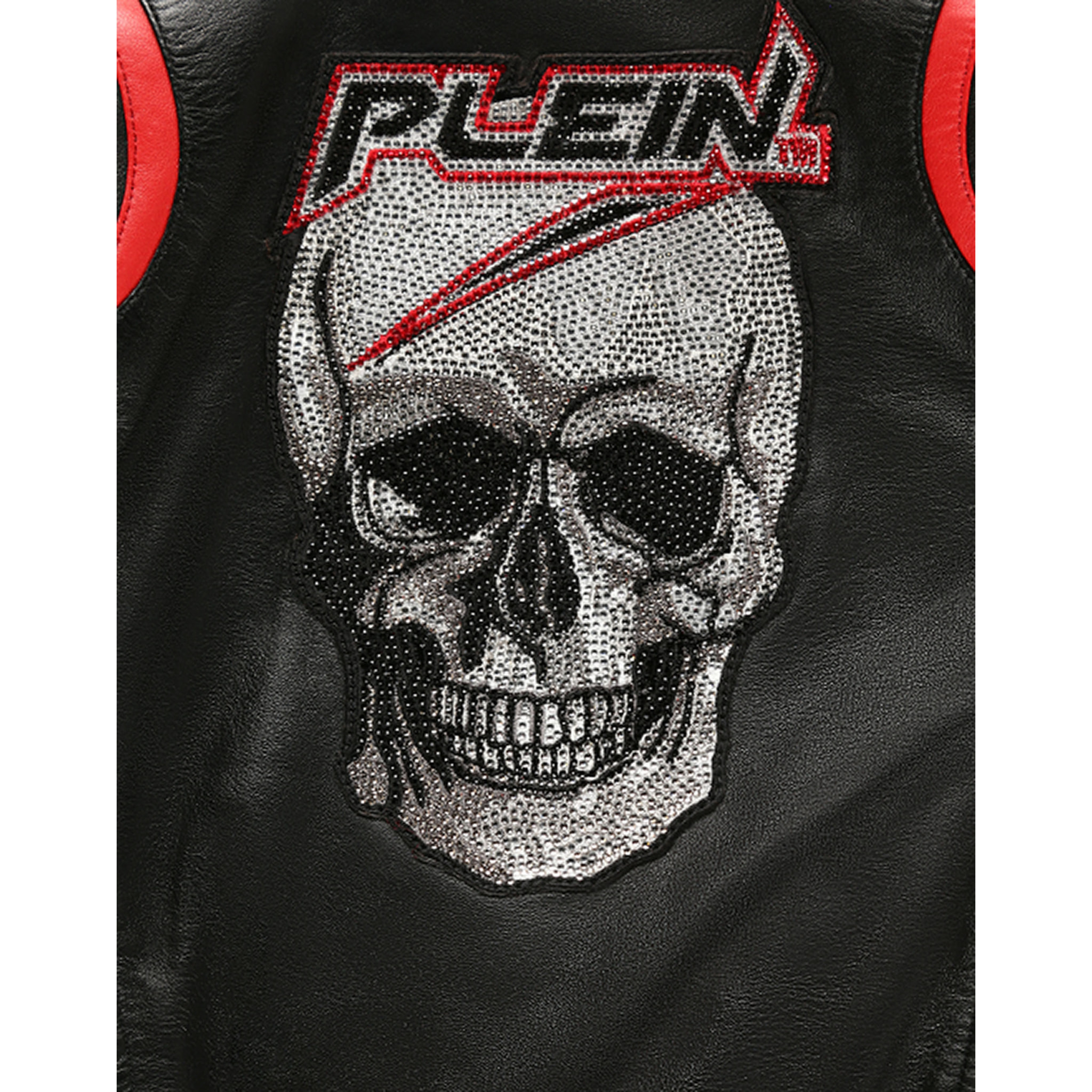 PHILIPP PLEIN Leather Bomber Space Plein