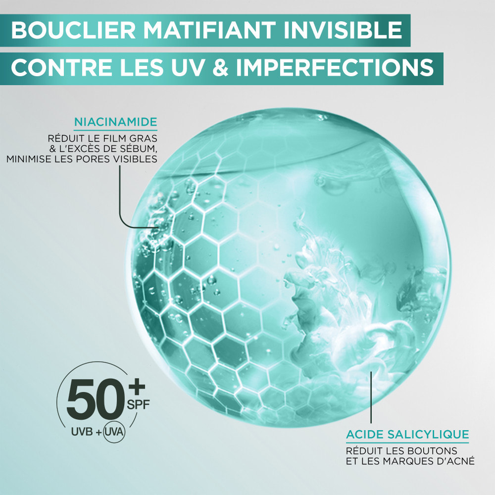 Garnier SkinActive PureActive Salicylique Anti-UV Quotidien Anti-imperfections SPF 50+ 40mL