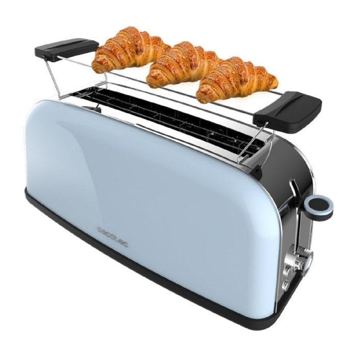 Cecotec Grille-pain vertical Toastin' time 850 Blue Long