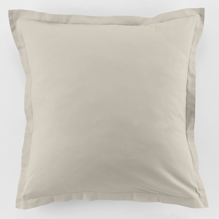 Lot De 2 Taies D'oreiller 100% Coton 57fils Ivoire