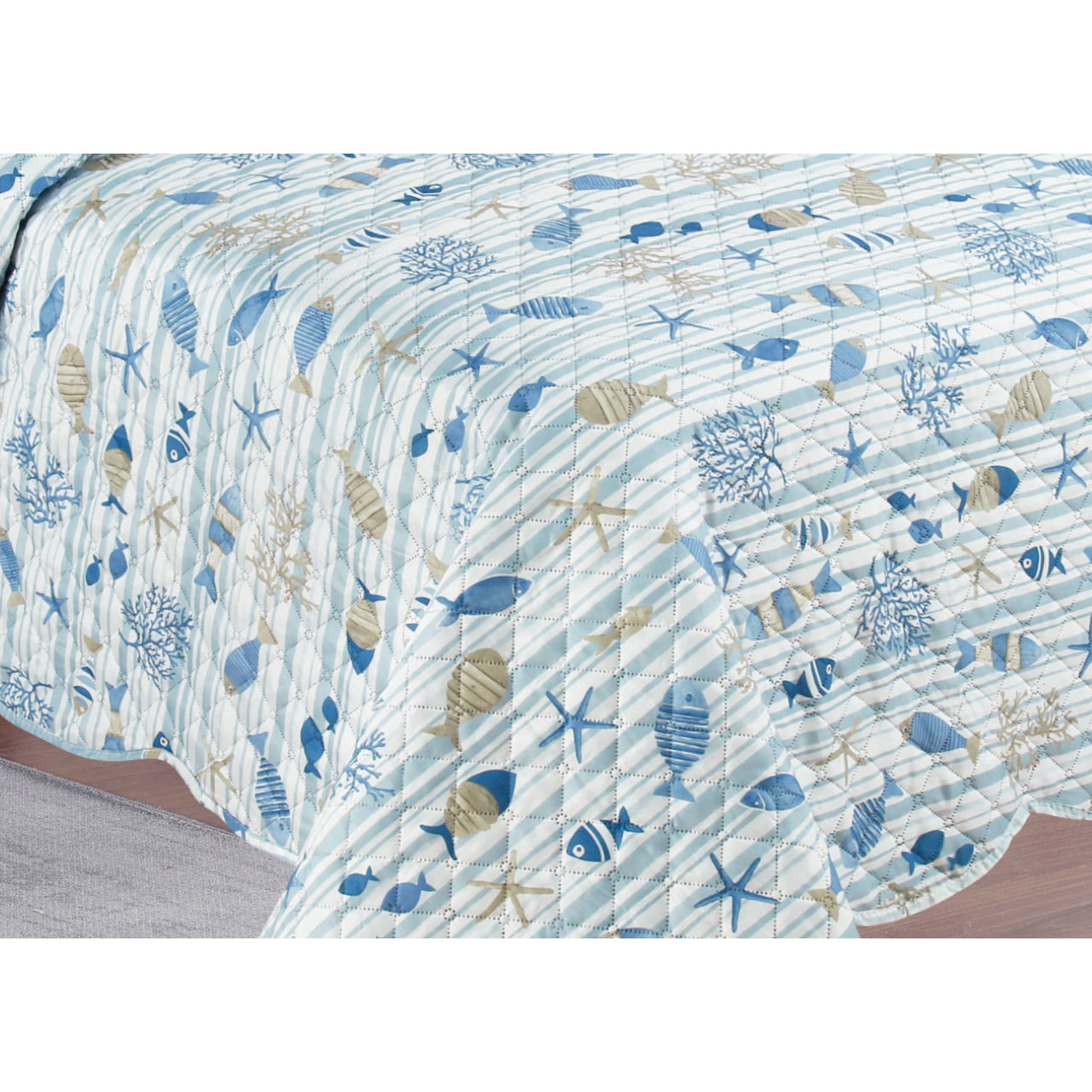 Copriletto Trapuntato Estivo 100gr Pinsonic Mare