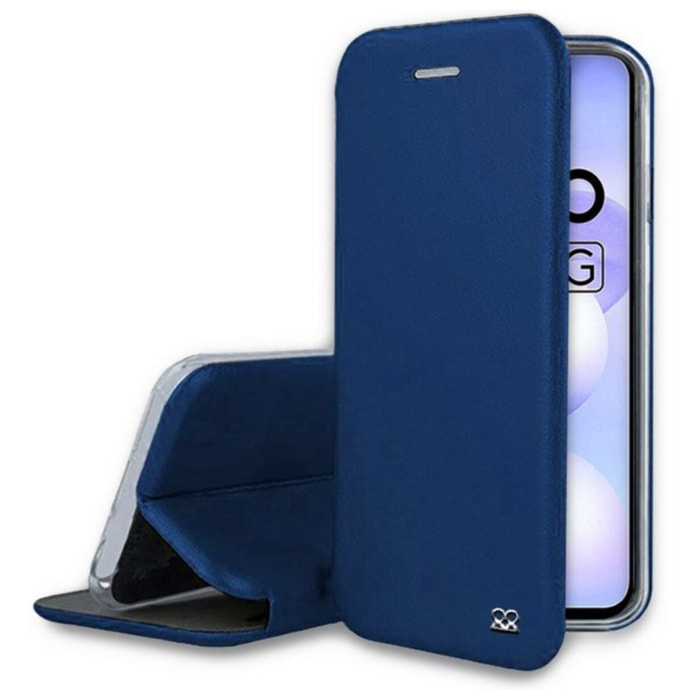 Etui IBROZ Xiaomi Poco M4 5G Cuir Bleu