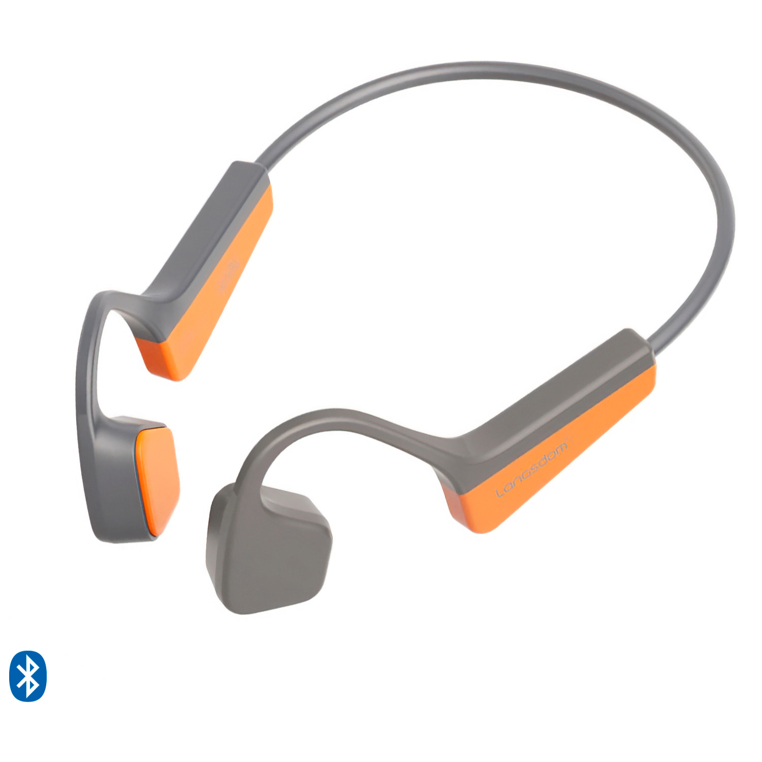 Cuffie sportive a conduzione ossea, Bluetooth 5.2, fino a 10 ore di autonomia. Massimo comfort, alta qualità del suono.