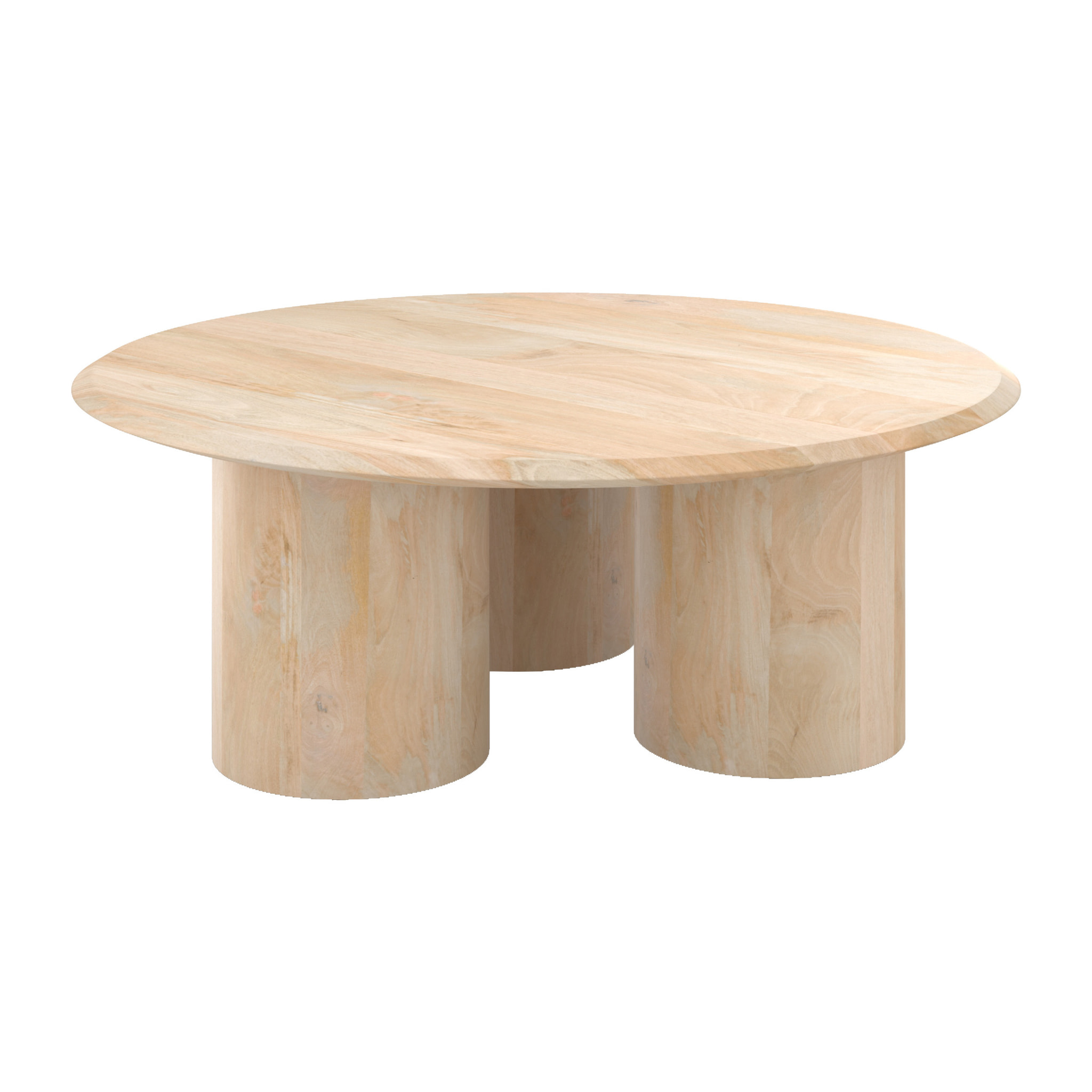 Table basse ronde Sacha en bois de manguier D90 cm