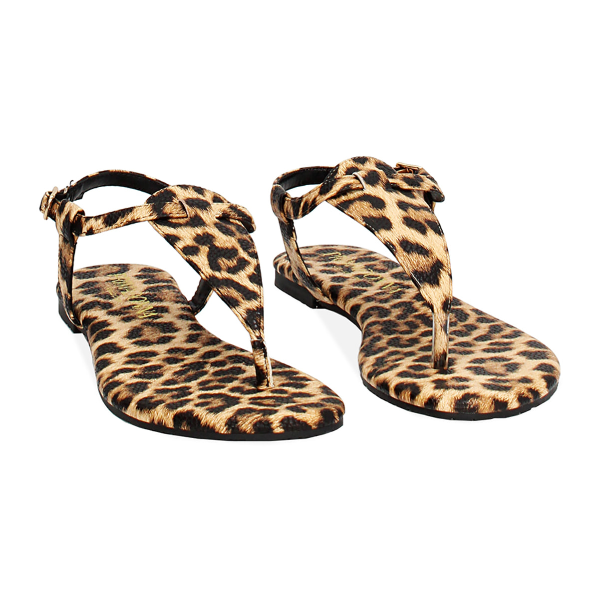 Sandali bassi donna leopard