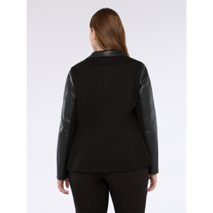 Fiorella Rubino - Blazer de tejido revestido - Negro