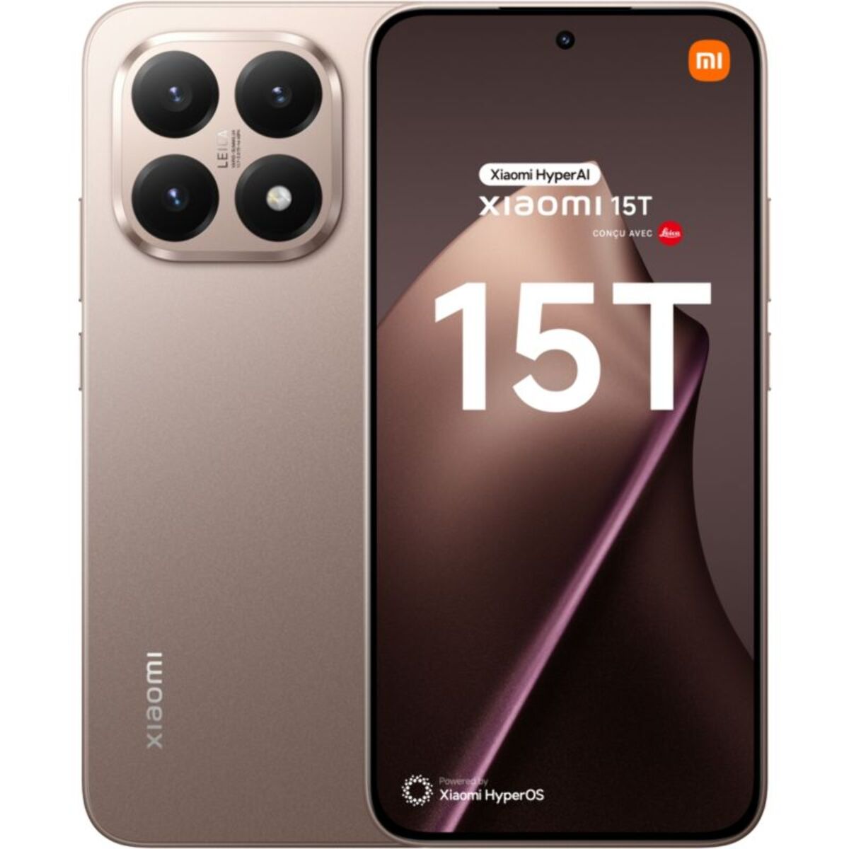 Smartphone XIAOMI 15T concu avec Leica 256Go Rose