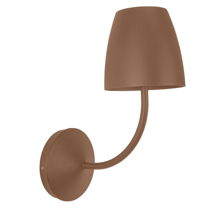 FORLIGHT Eclipta II aplique marrón con luz led blanco cálido 3000K