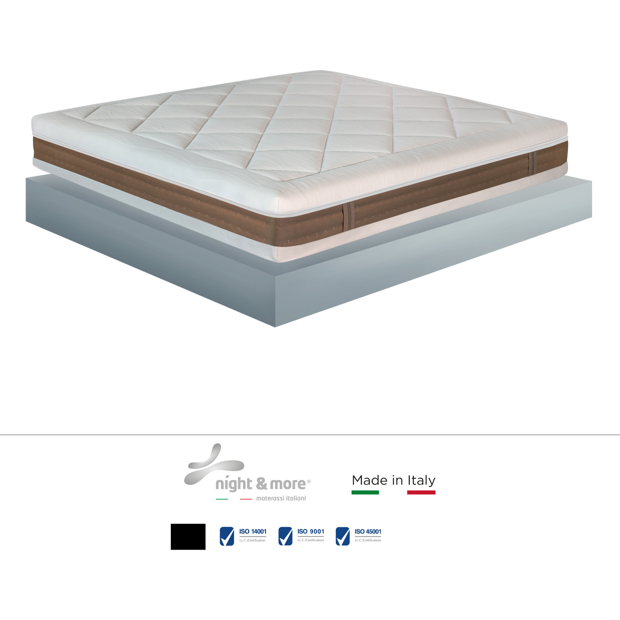 "Summer" H23 cm 120x190 guanciale Memory OMAGGIO sfoderabile Memory Foam a tre strati
