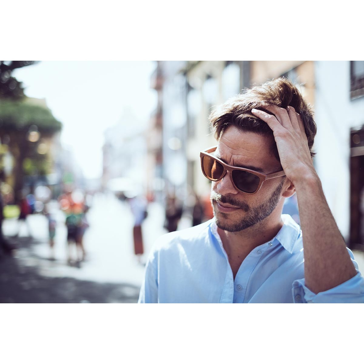 GAFAS DE SOL SUNPERS SAN FRANCISCO SKATEWOOD de color Marron