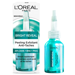 L'Oréal Paris Bright Reveal Peeling Exfoliant Anti-Taches 25% [AHA + BHA + PHA] 25ml