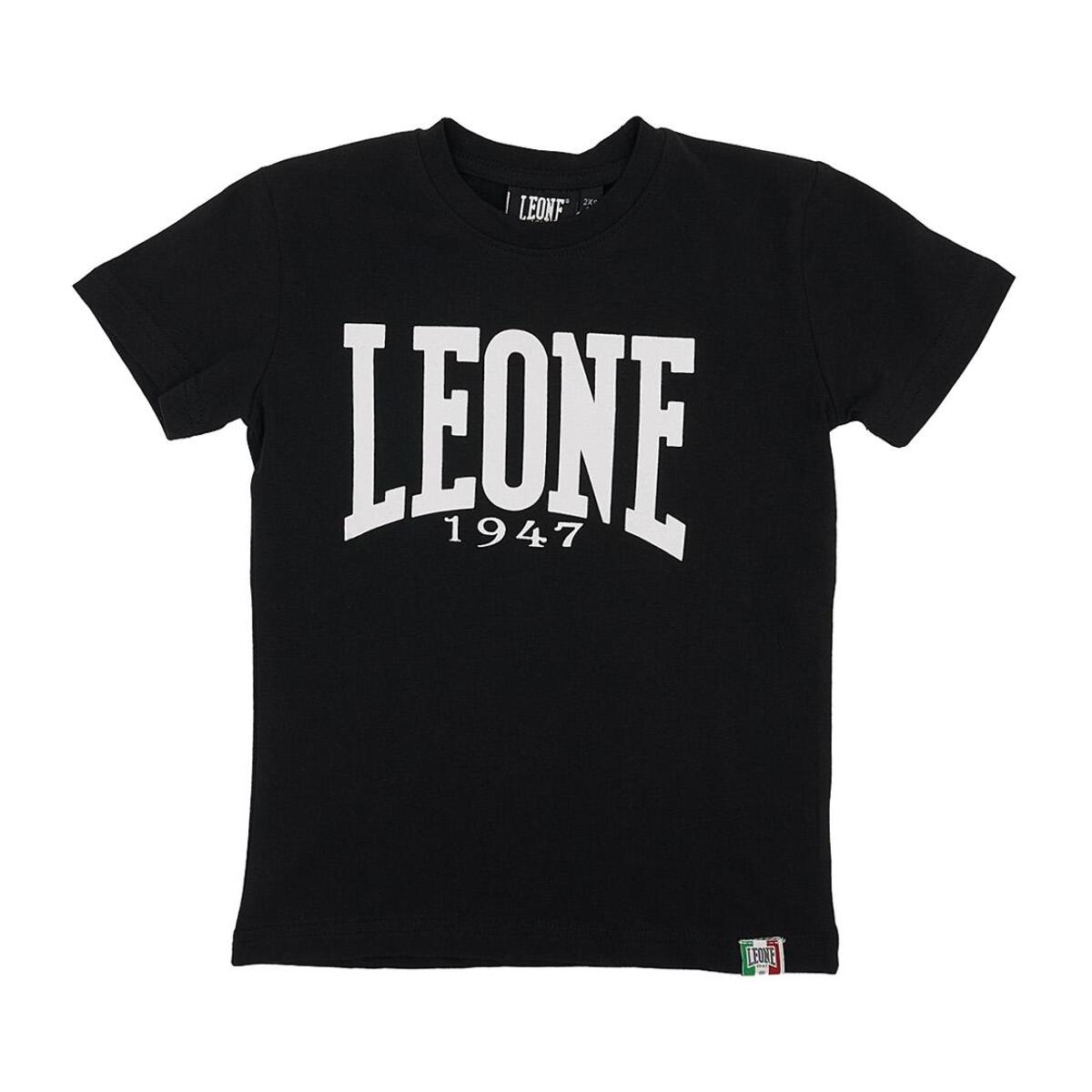 T-shirt da bambino manica corta con stampa e logo Basic