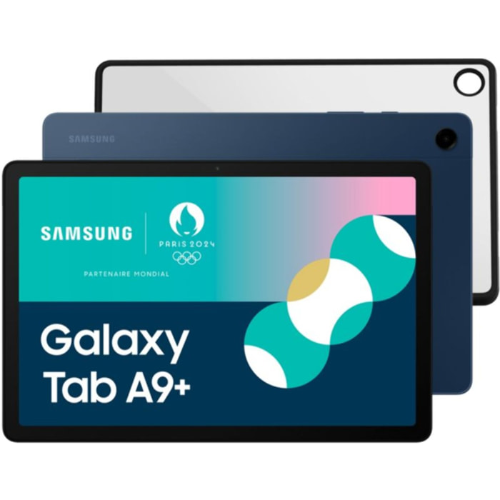 Tablette Android SAMSUNG Pack A9+ 128Go Bleu + Coque Transparente