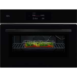 AEG Horno compacto 8000 MealAssist con Display CookSmart Touch 4,3 '', con WiFi TK8NK721B